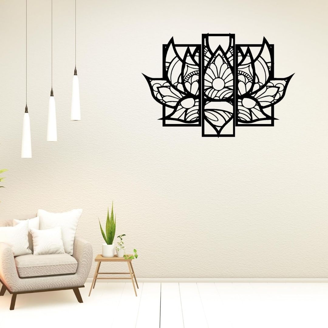 Lotus Flower Wall Art Display